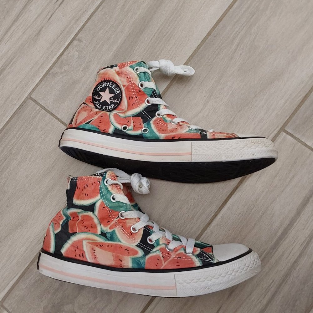 Converse All Star Watermelons HiTop Sneaker.  Jr Size 4.5 ( EU 37/US 7) - Picture 4 of 5